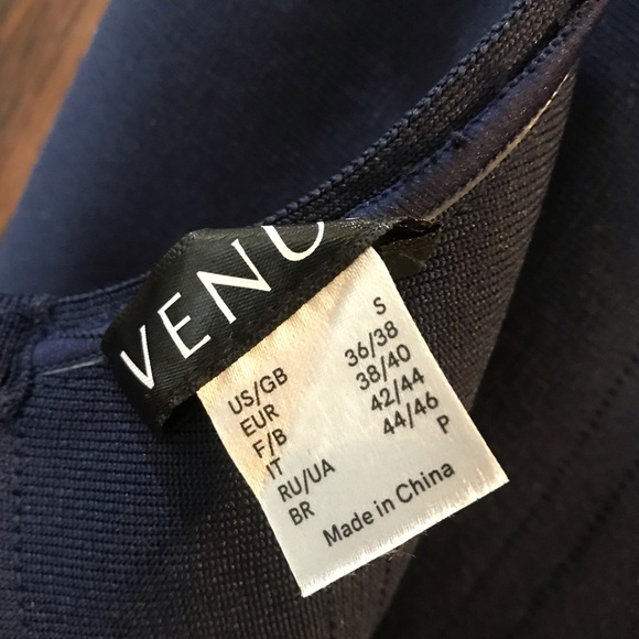 Navy Venus Mermaid Bodycon Dress Small - Picture 3 of 4